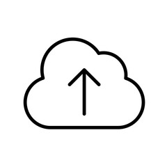 cloud upload Icon Vector Logo Design Template