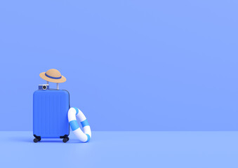 Obraz premium 3DCG｜夏休みの旅行