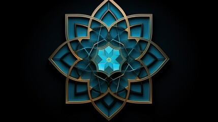 Fototapeta premium 3D cartoon illustrations of mosques and lanterns produced for the holy festival.AI generated.