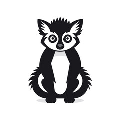 Lemur logo, lemur icon, lemur head, vector