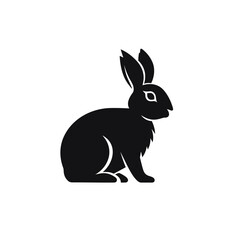 Rabbit logo, rabbit icon, rabbit head, vector