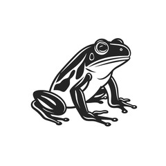 Frog logo, frog icon, frog head, vector