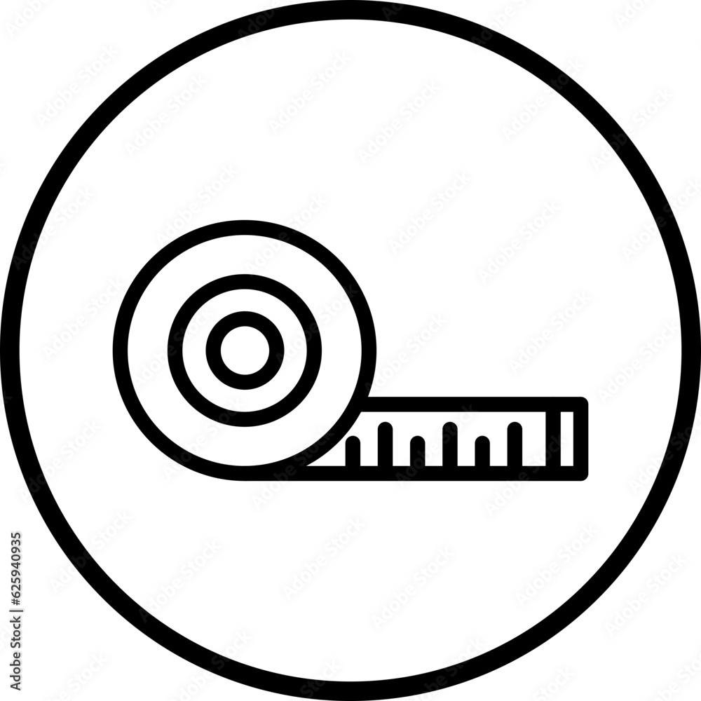 Poster vector design measure tape icon style