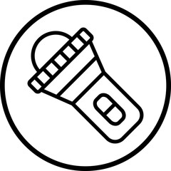 Vector Design Flashlight Icon Style