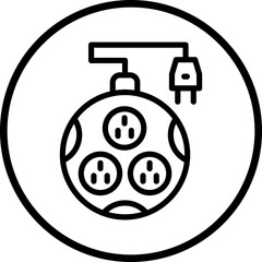 Vector Design Power Strip Icon Style