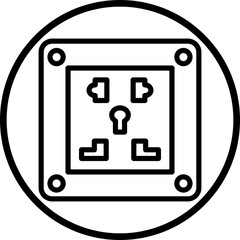 Vector Design Socket Icon Style