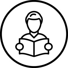 Vector Design Reading Icon Style
