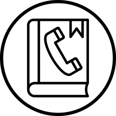 Vector Design Phonebook Icon Style