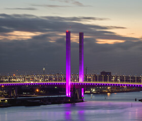 bridge at night
