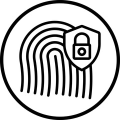 Vector Design Biometric Icon Style