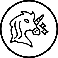 Vector Design Unicorn Icon Style