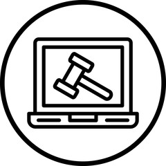 Vector Design Laptop Icon Style