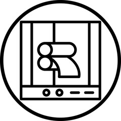 Vector Design Rolling Machine Icon Style
