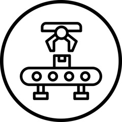 Vector Design Food Conveyor Icon Style