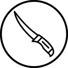 Vector Design Fillet Knife Icon Style