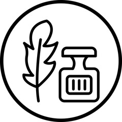 Vector Design Feather And Ink Icon Style