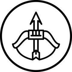 Vector Design Crossbow Icon Style