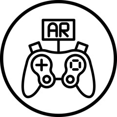 Vector Design Ar Controller Icon Style