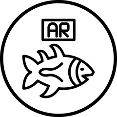 Vector Design Ar Fishing Icon Style