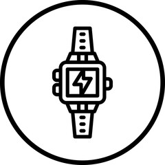 Vector Design Holo Smart Watch Icon Style