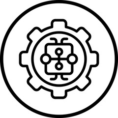 Vector Design Machine Learning Icon Style