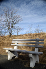 Winter Dunes bench - Keansburg, New Jersey 