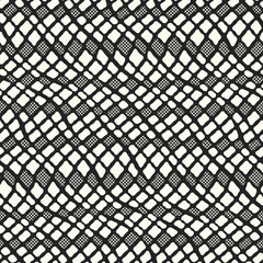 Monochrome Halftone Textured Grid Pattern