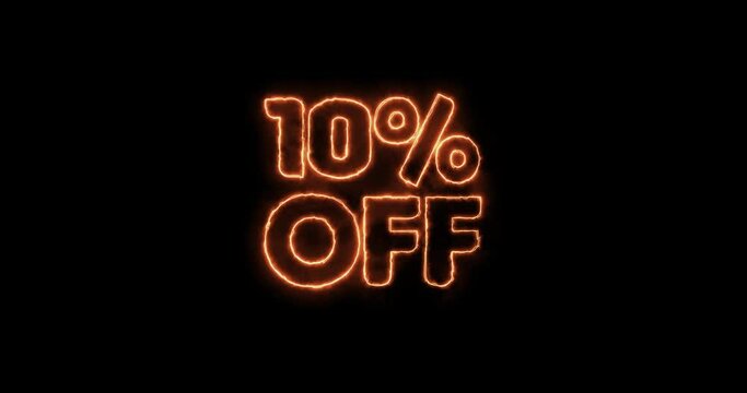 10% Off Three Types of Discount 4K Footages