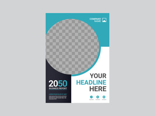 Professional corporate book cover template