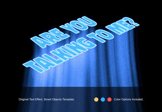 Soaring Text Effect Mockup