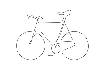 bicycle continuous line art drawing