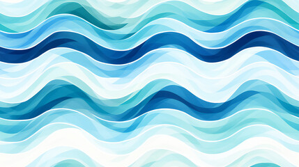 Obraz premium seamless pattern abstract blue background with waves