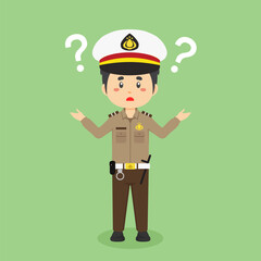Indonesian Police Confused with Question Mark
