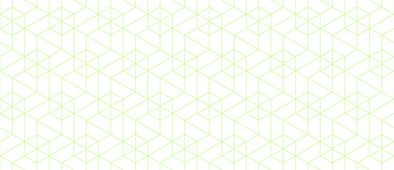 Vector seamless cubic hexagon pattern. Abstract geometric low poly background. Stylish grid texture.