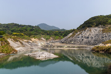 Huangxi hot spring recreation area in Yangmingshan national park