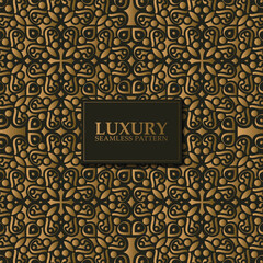luxury dark seamless pattern background
