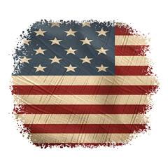 Fototapeta premium American Flag PNG USA Flag Sublimation, 4th of July