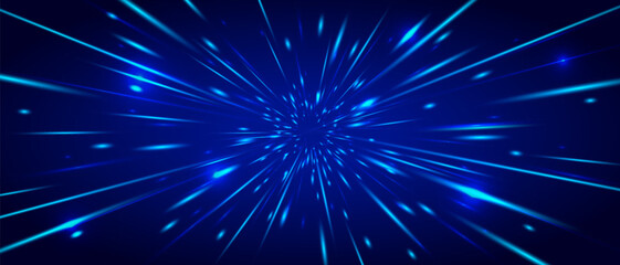Full Speed Warp Through Outer Space Background