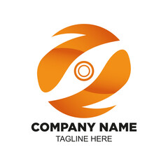 Vector Orange Radient Modern Logo Suitable for a Company Logo