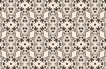 flat ornament line pattern design