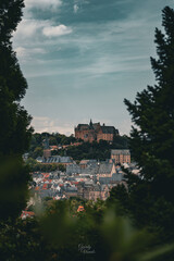 Fototapeta premium castle on the hill Marburg