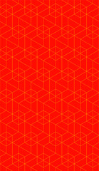 Vector seamless cubic hexagon pattern. Abstract geometric low poly background. Stylish grid texture.
