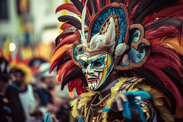 Carnival masks country. Ai generation.