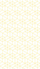 Vector seamless cubic hexagon pattern. Abstract geometric low poly background. Stylish grid texture.