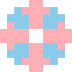 Obraz premium donut cartoon icon in pixel style
