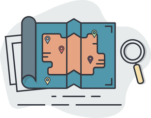 Maps icon vector for your design