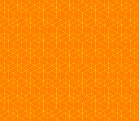 Vector seamless cubic hexagon pattern. Abstract geometric low poly background. Stylish grid texture.