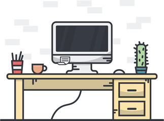 illustration of a computer