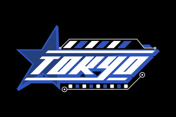 tokyo japan streetwear design. y2k style