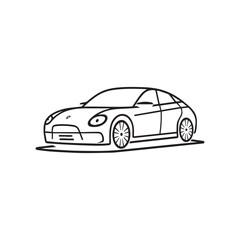 Fototapeta na wymiar Car icon vector logo 